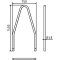 Tree protection hoop | steel tube |  48 x 2,5 mm / |  60 x 2,5 mm | for casting in concrete | steel tube  48 x 2,5 mmtotal width: approx. 750 mmtotal height: approx. 1400 mm | hot-dip galvanized
